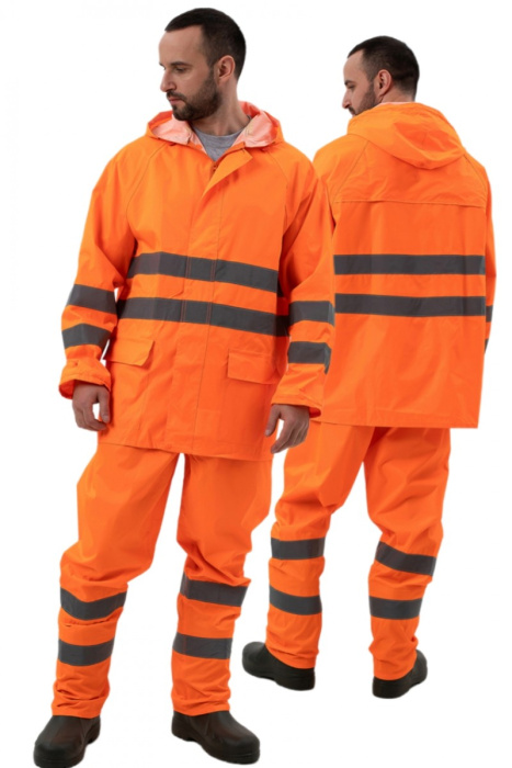 Костюм сигнальный для защиты от воды, флуор оранжевый
