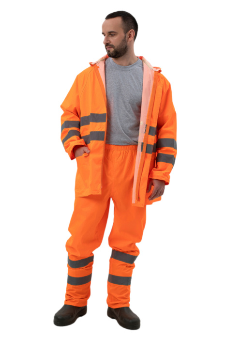 Костюм сигнальный для защиты от воды, флуор оранжевый