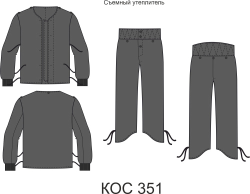 Костюм огнестойкий, утепленный, Тр-3,Тн-3.